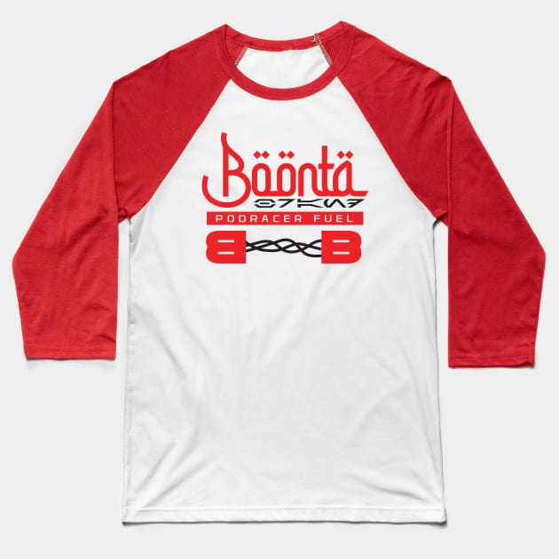 Boonta Brand Podracer Fuel Baseball T-Shirt by MindsparkCreative